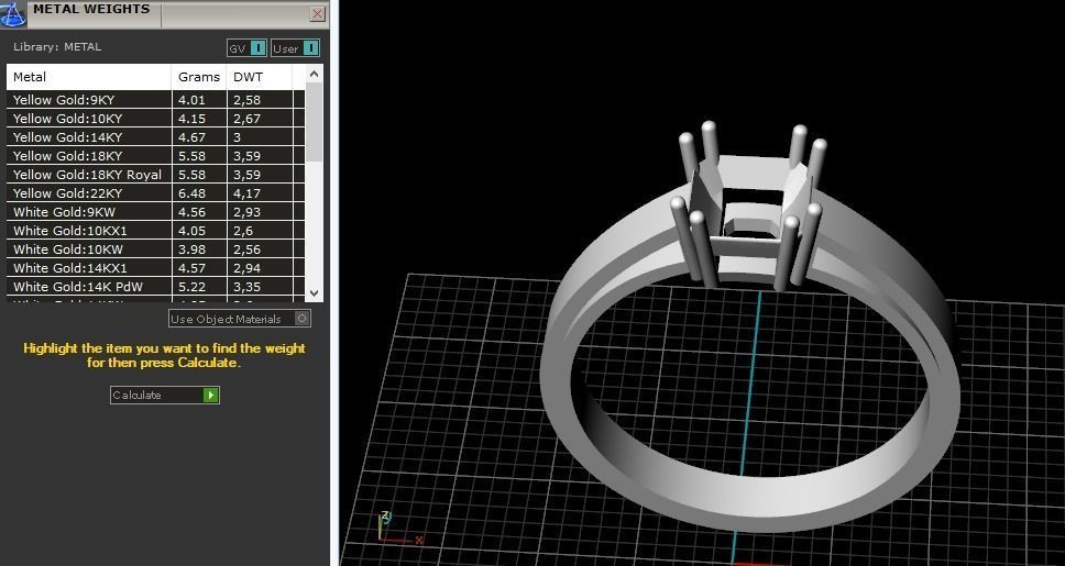 Engagement halo rings Model 3399 3D print model_8