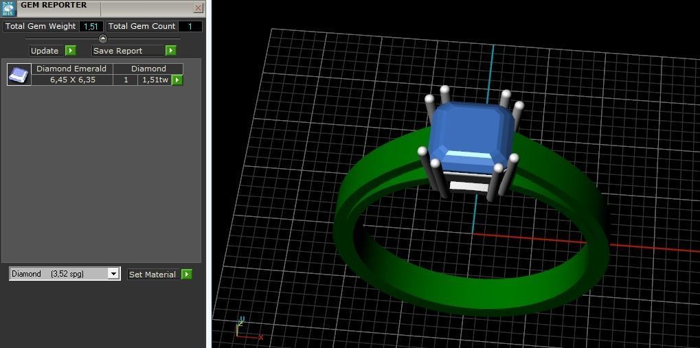Engagement halo rings Model 3399 3D print model_9