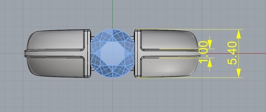 Engagement halo rings Model 3398 3D print model_7