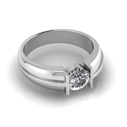 Engagement halo rings Model 3398 3D print model_0