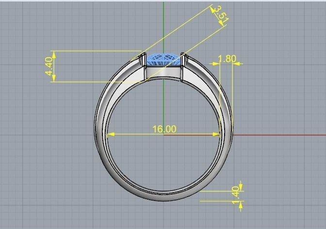 Engagement halo rings Model 3398 3D print model_6