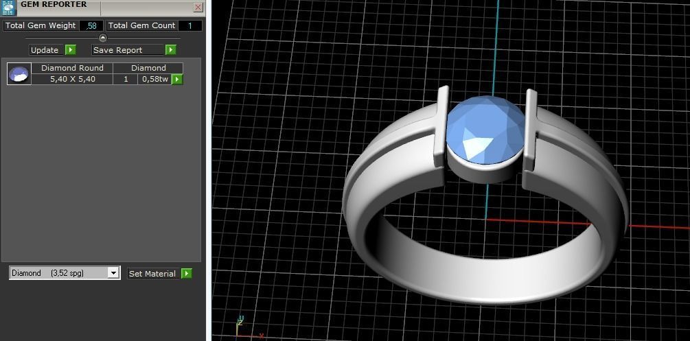 Engagement halo rings Model 3398 3D print model_10