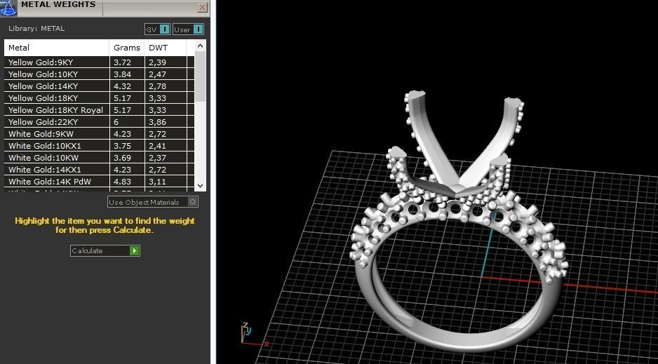 Engagement halo rings Model 3394 3D print model_8