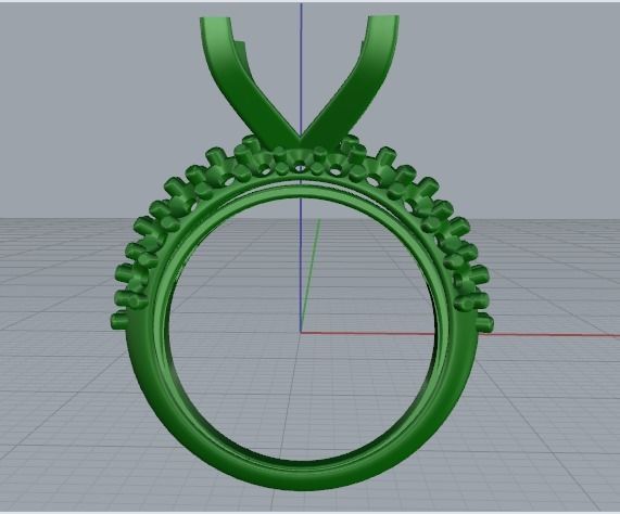 Engagement halo rings Model 3393 3D print model_3