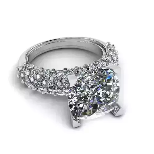 Engagement halo rings Model 3393 3D print model