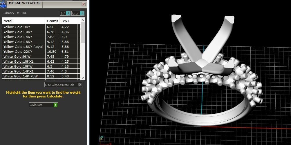 Engagement halo rings Model 3393 3D print model_9