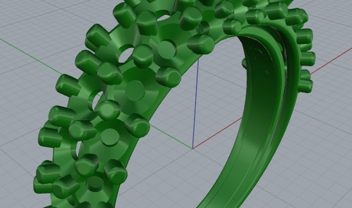 Engagement halo rings Model 3393 3D print model_6