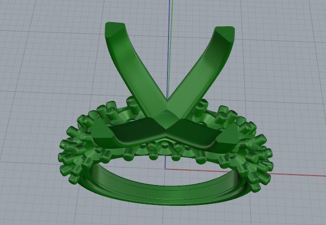 Engagement halo rings Model 3393 3D print model_2
