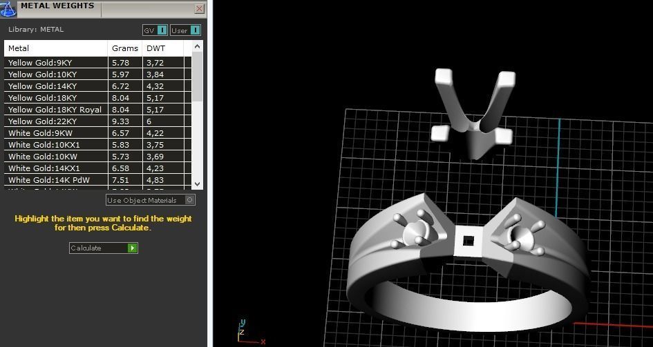 Engagement halo rings Model 3391 3D print model_8