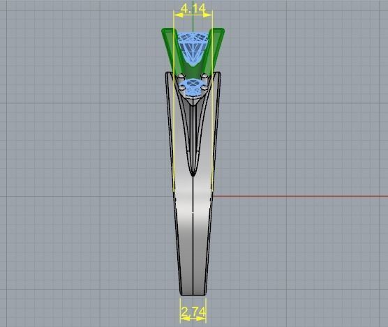 Engagement halo rings Model 3391 3D print model_7