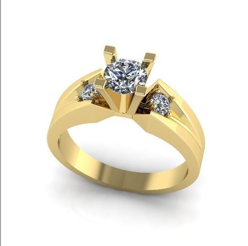 Engagement halo rings Model 3391 3D print model_1