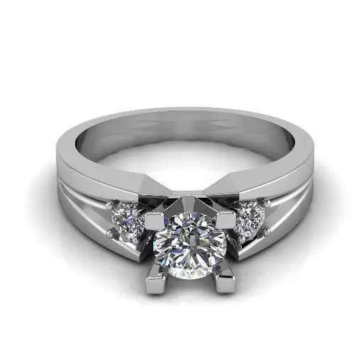 Engagement halo rings Model 3391 3D print model_0
