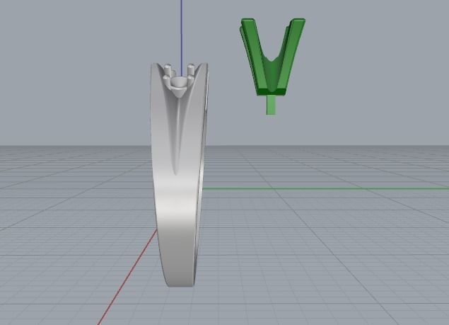 Engagement halo rings Model 3391 3D print model_2