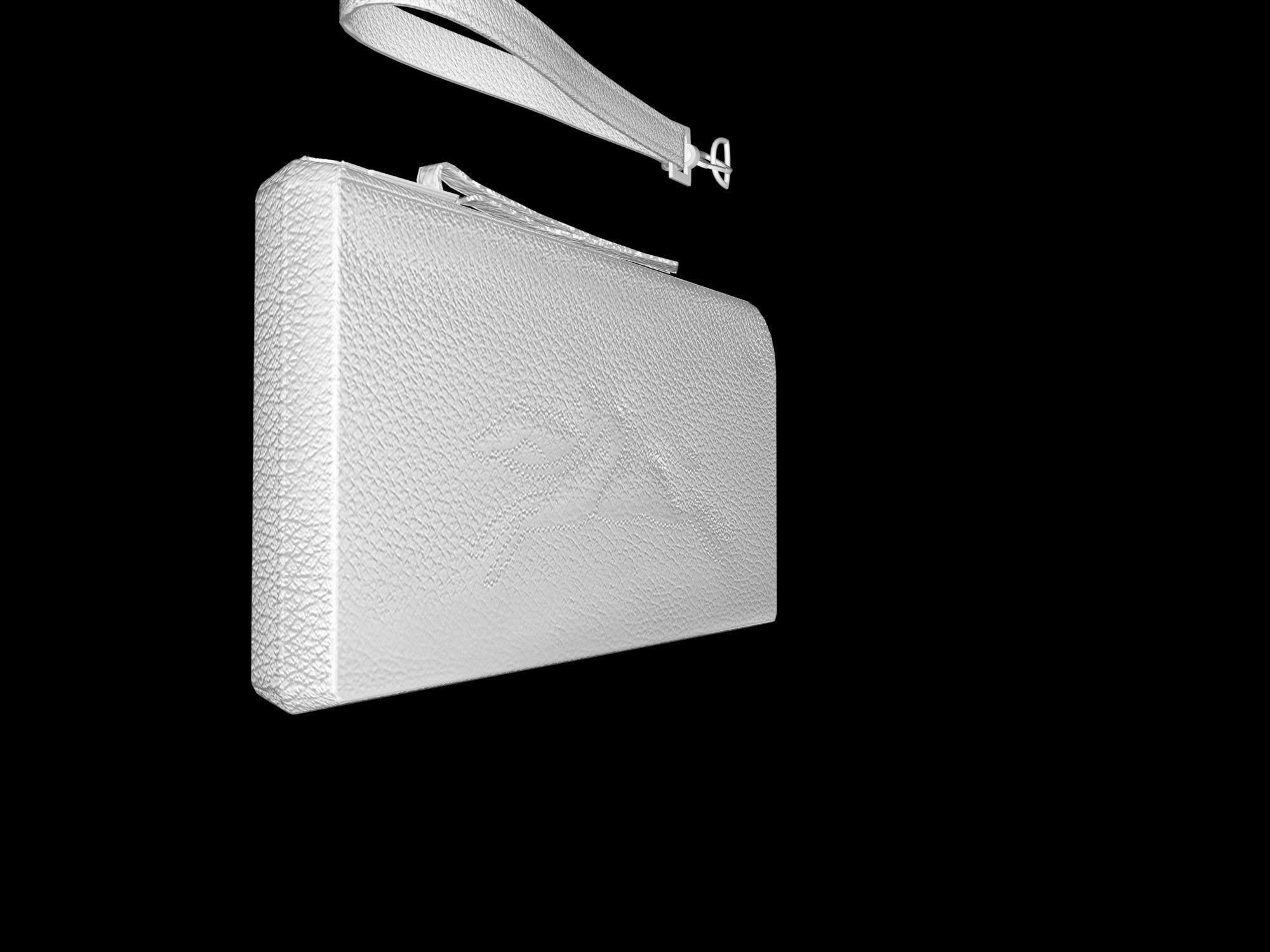 Wallet - Red leather 2 Longchamp low poly Low-poly 3D model_11