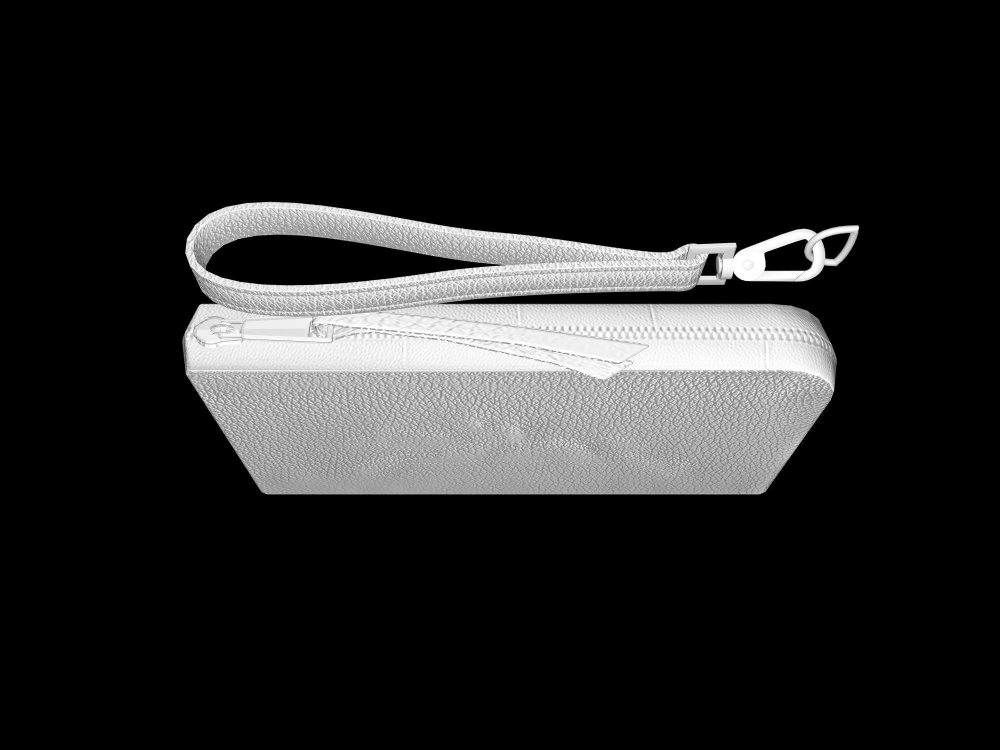 Wallet - Red leather 2 Longchamp low poly Low-poly 3D model_9