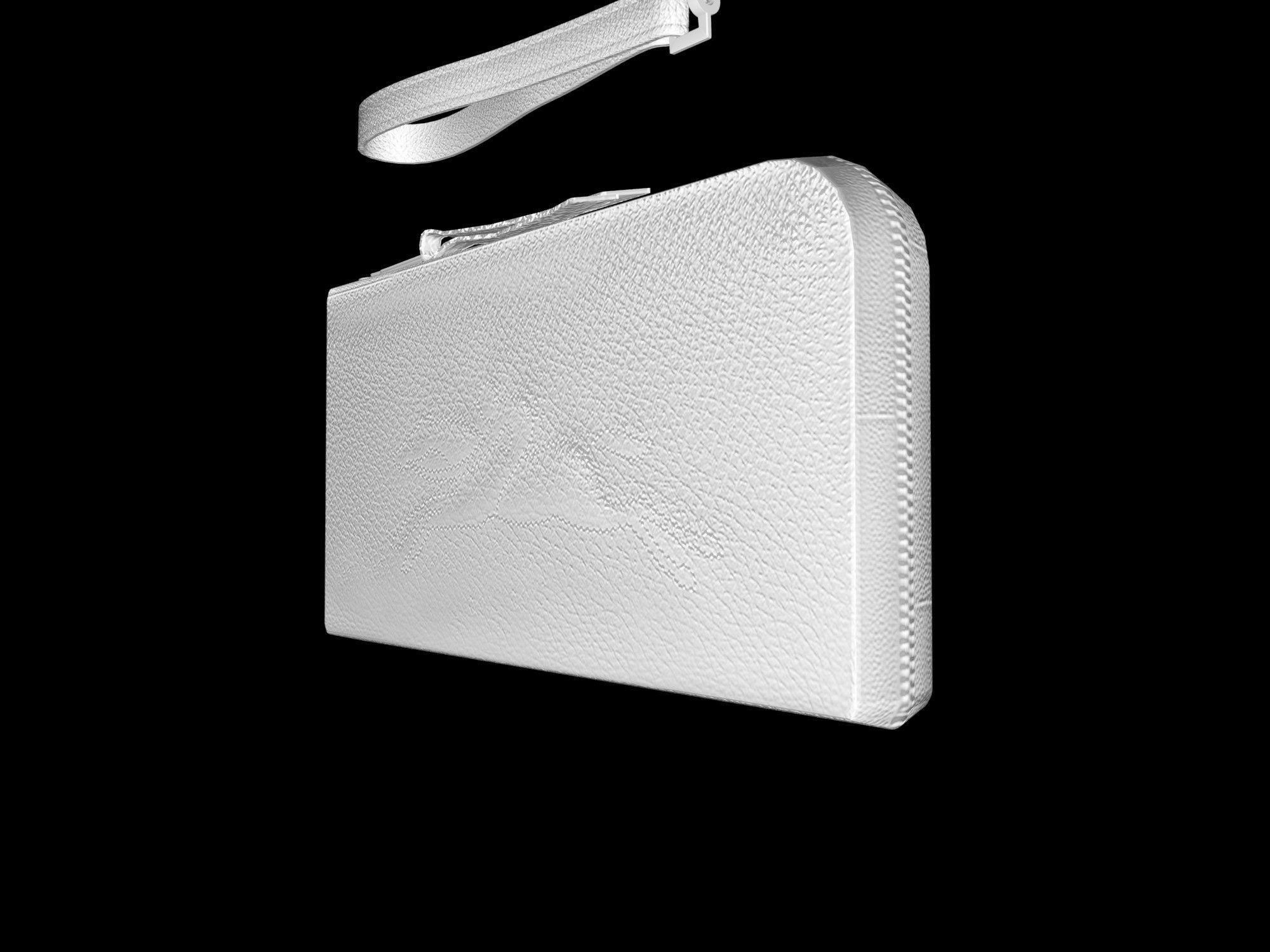 Wallet - Red leather 2 Longchamp low poly Low-poly 3D model_10