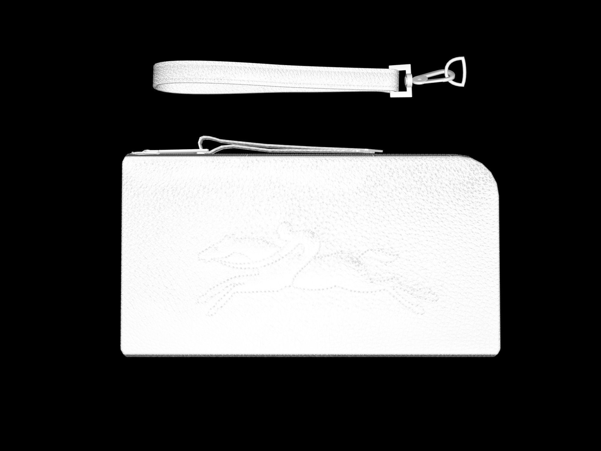 Wallet - Red leather 2 Longchamp low poly Low-poly 3D model_6