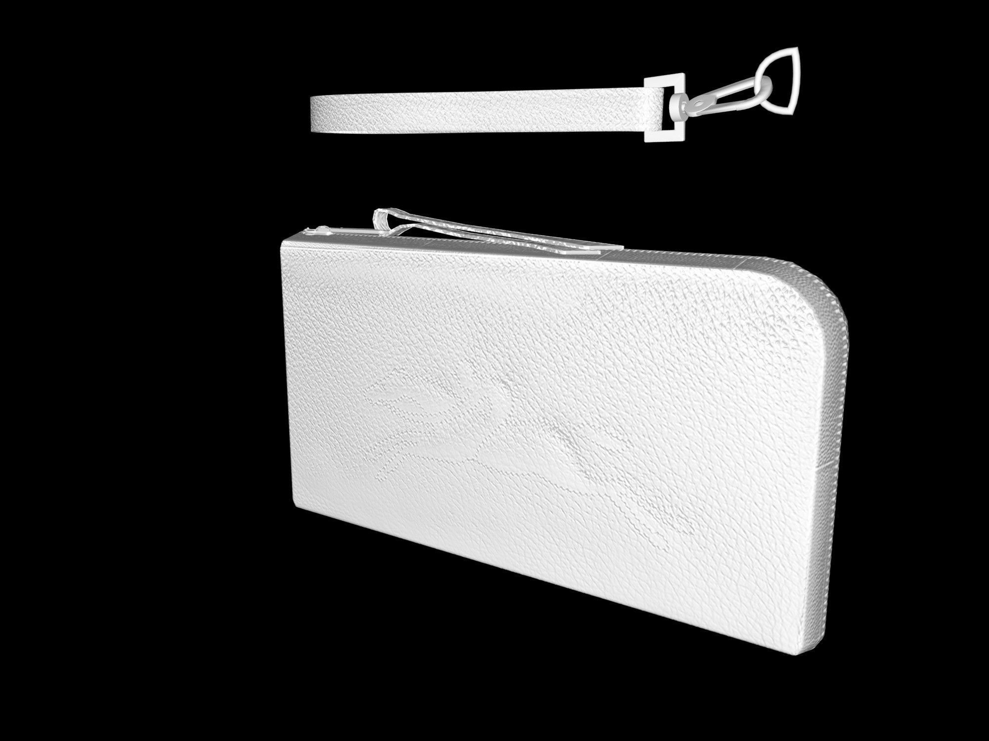 Wallet - Red leather 2 Longchamp low poly Low-poly 3D model_8