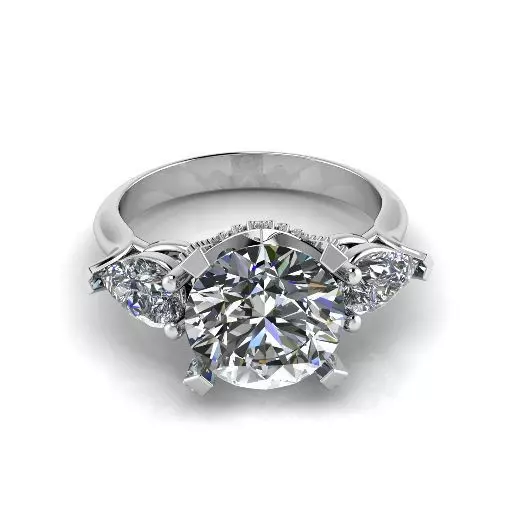 Engagement halo rings Model 3389 3D print model_0