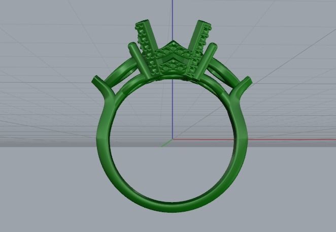 Engagement halo rings Model 3389 3D print model_3