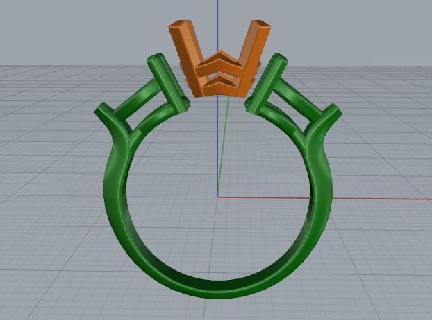 Engagement halo rings Model 3388 3D print model_3