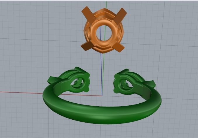 Engagement halo rings Model 3388 3D print model_4