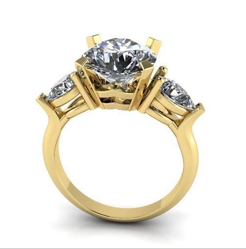 Engagement halo rings Model 3388 3D print model_1