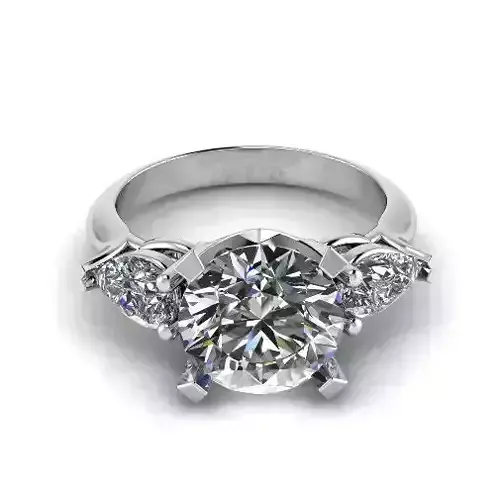 Engagement halo rings Model 3388 3D print model