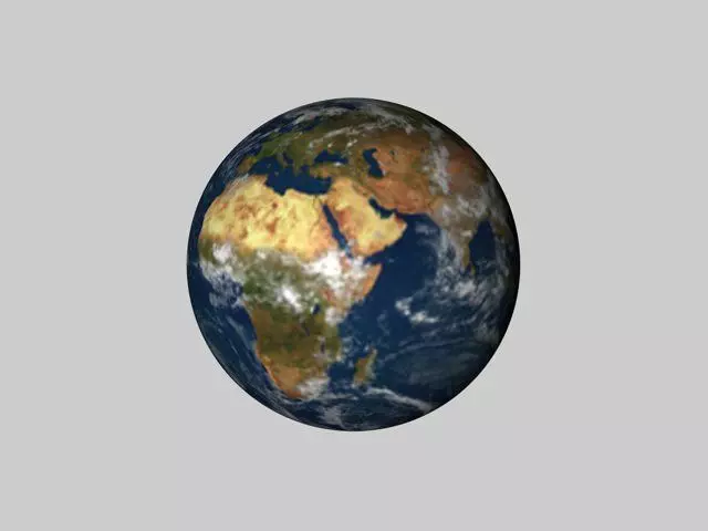 Low Poly Planet earth Free low-poly 3D model_0