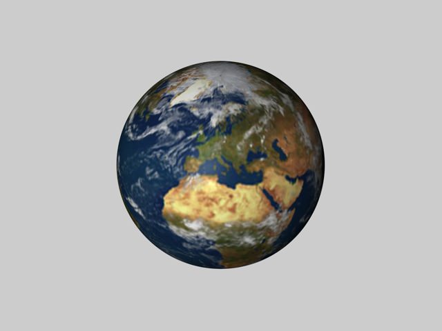 Low Poly Planet earth Free low-poly 3D model_1