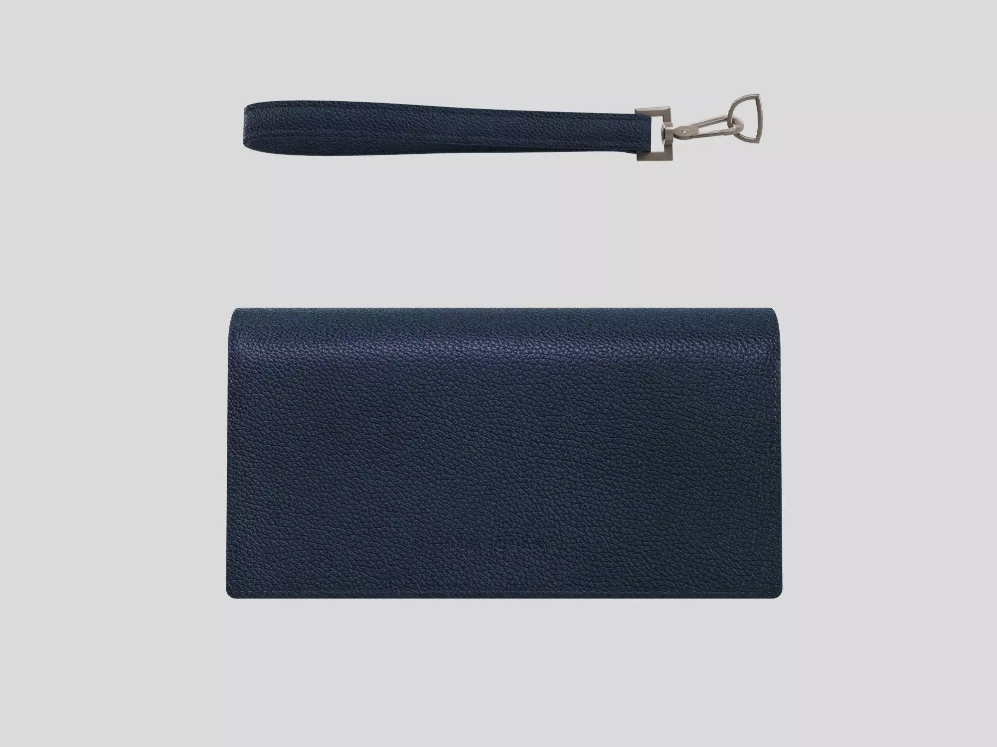 Wallet - navy leather Longchamp low poly Low-poly 3D model