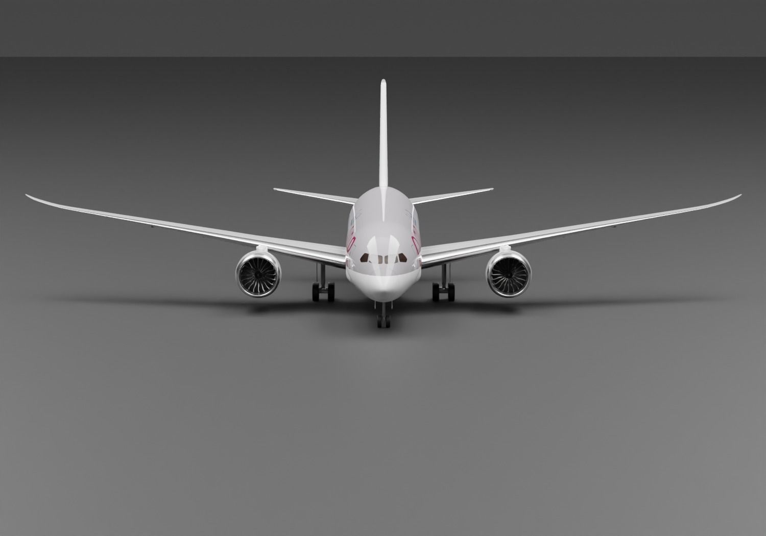 Boeing 787-8 Qatar Livery 3D model_4