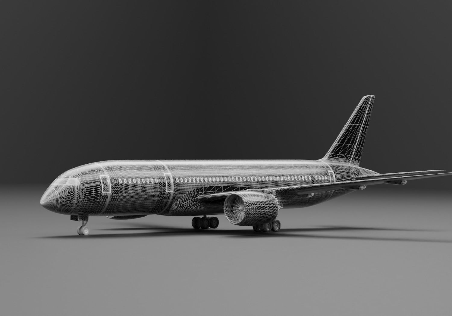 Boeing 787-8 Qatar Livery 3D model_7