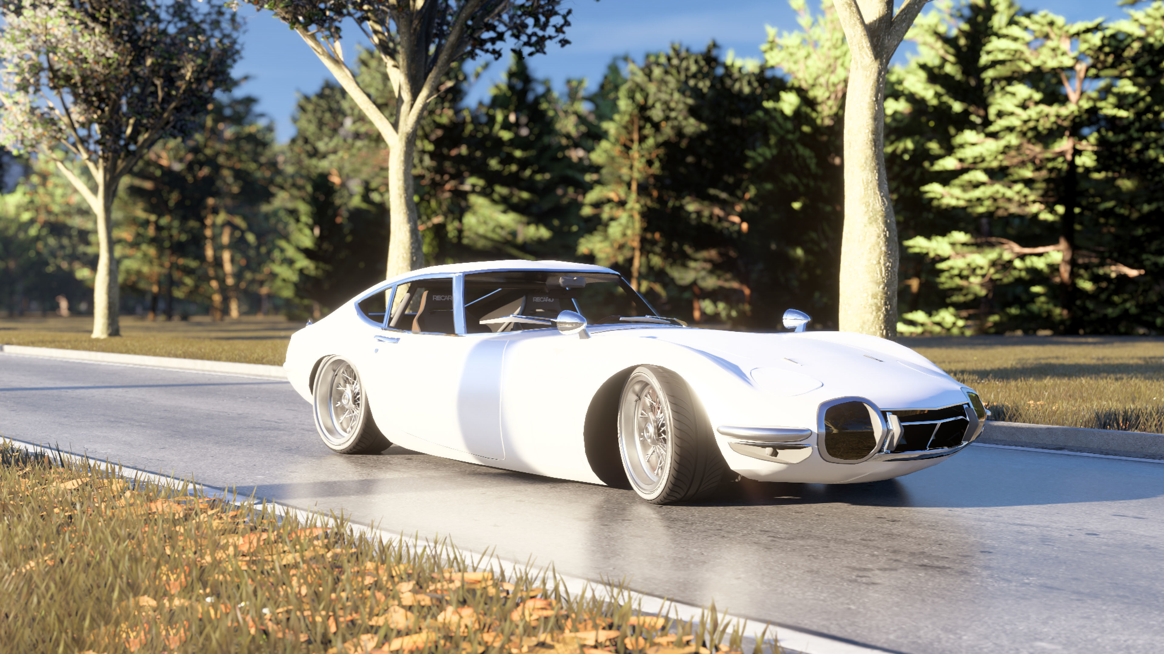 Toyota 2000GT Low-poly 3D model_2
