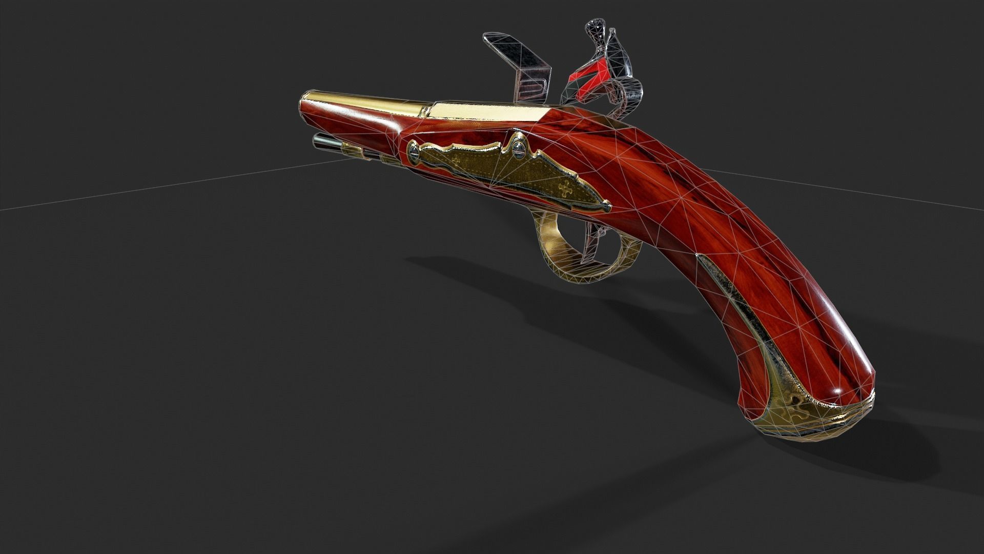 Flintlock - Low Poly Low-poly 3D model_36