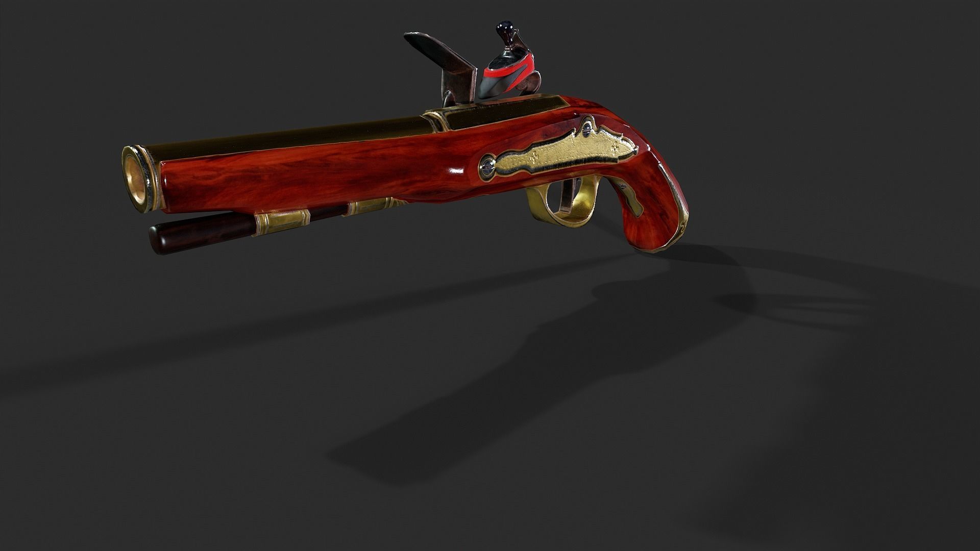 Flintlock - Low Poly Low-poly 3D model_9