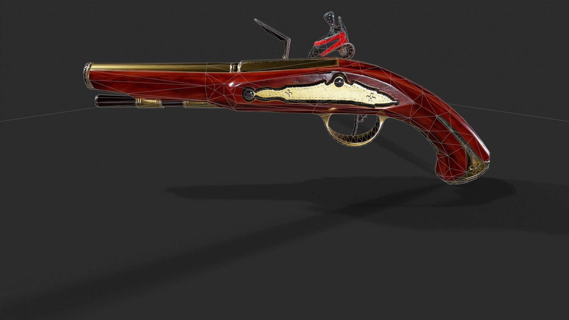 Flintlock - Low Poly Low-poly 3D model_5