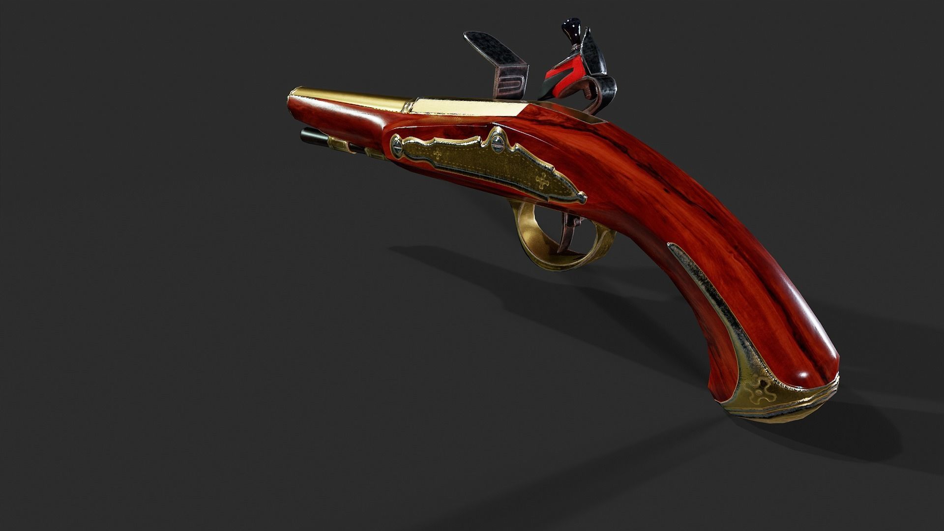 Flintlock - Low Poly Low-poly 3D model_35