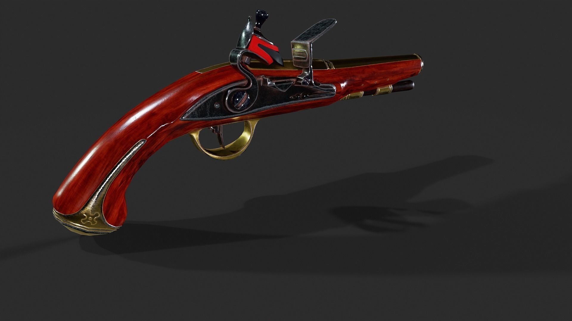 Flintlock - Low Poly Low-poly 3D model_25