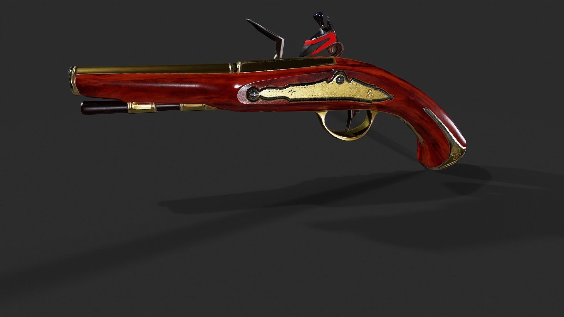 Flintlock - Low Poly Low-poly 3D model_6