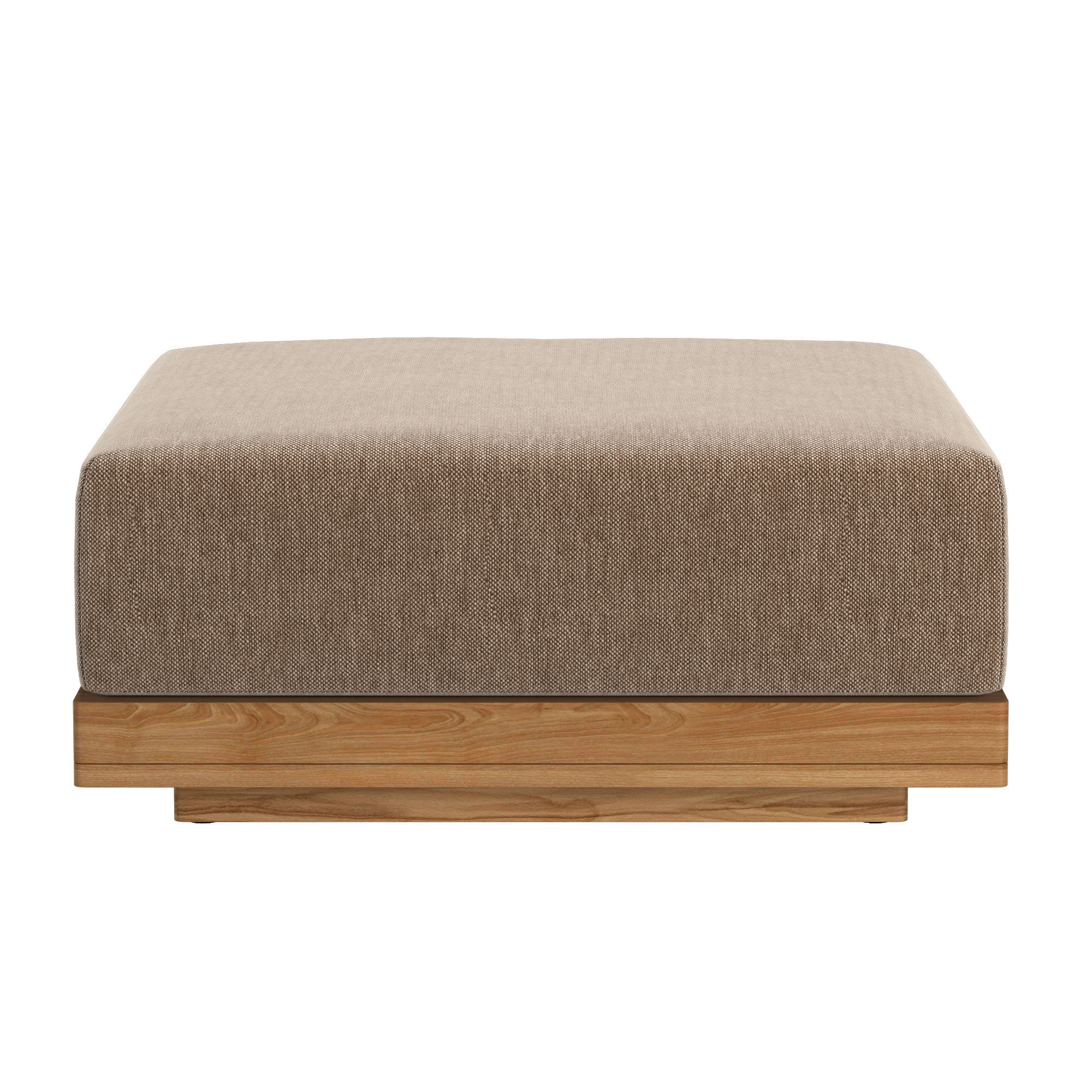 SANTOS TEAK MODULAR OTTOMAN 3D model_2