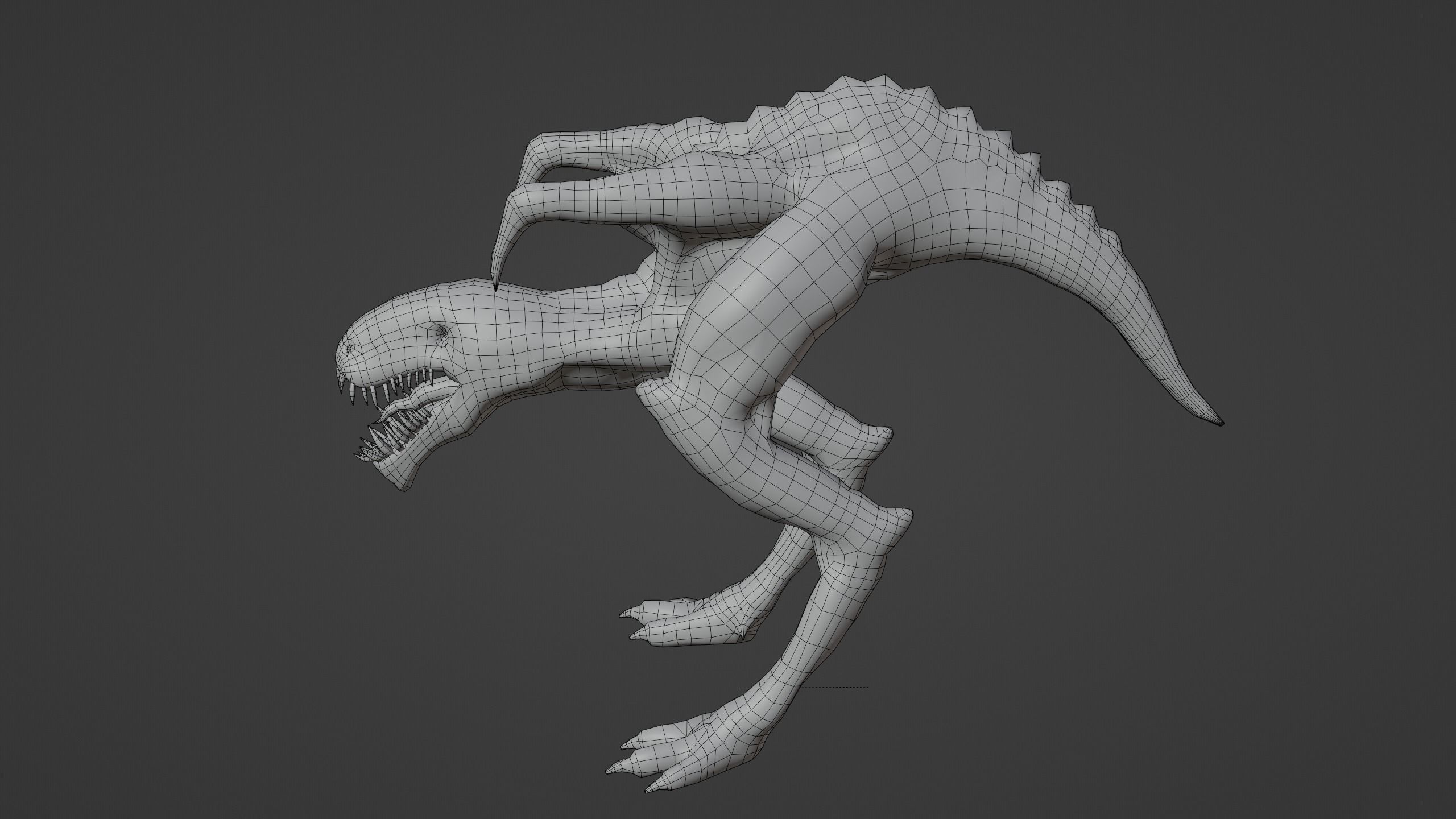 Monster PBR Low-poly 3D model_10