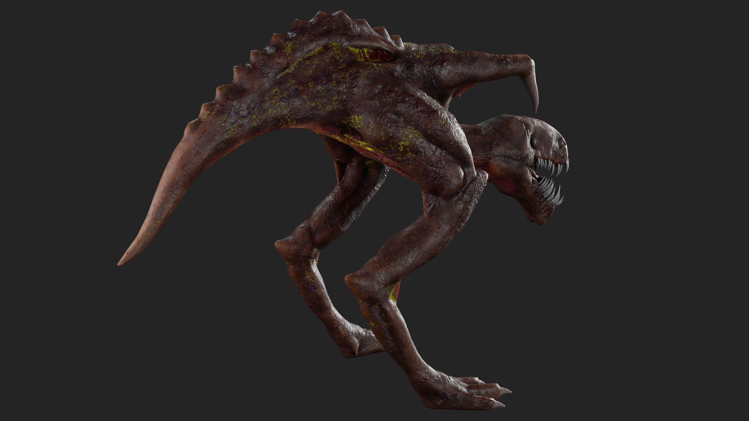 Monster PBR Low-poly 3D model_8