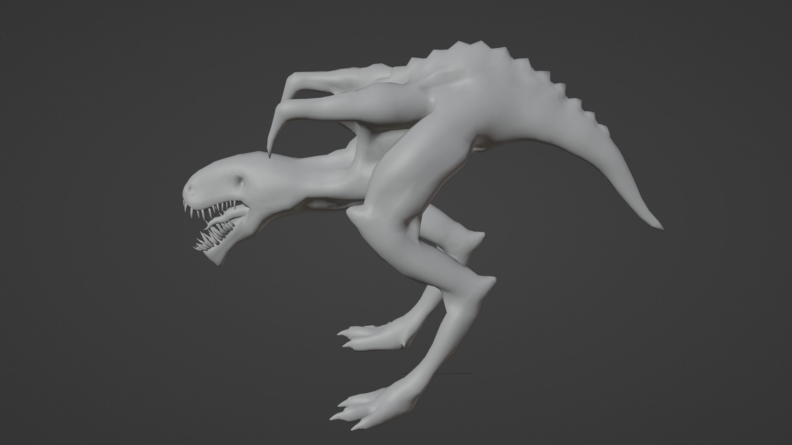 Monster PBR Low-poly 3D model_14