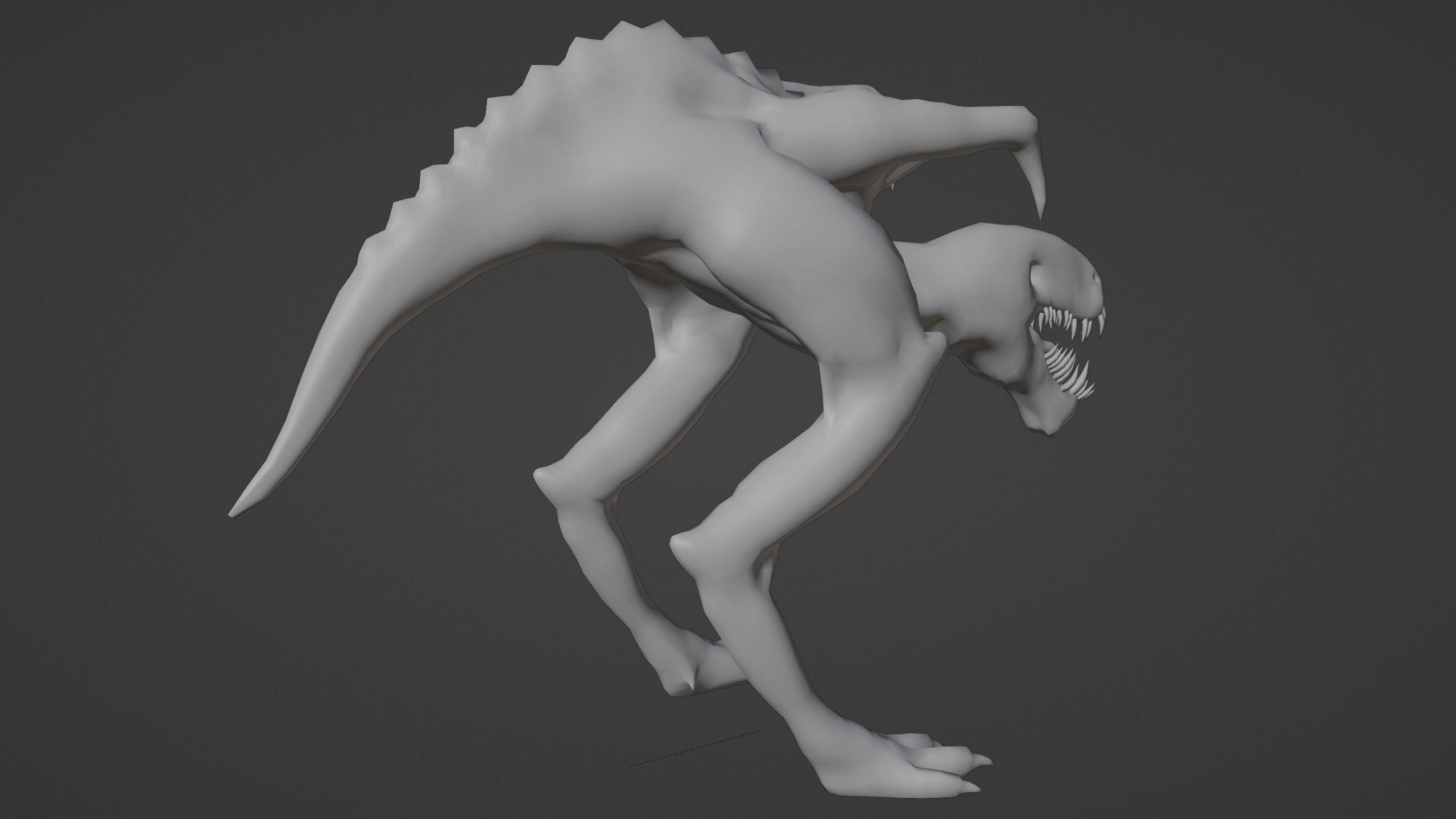 Monster PBR Low-poly 3D model_16