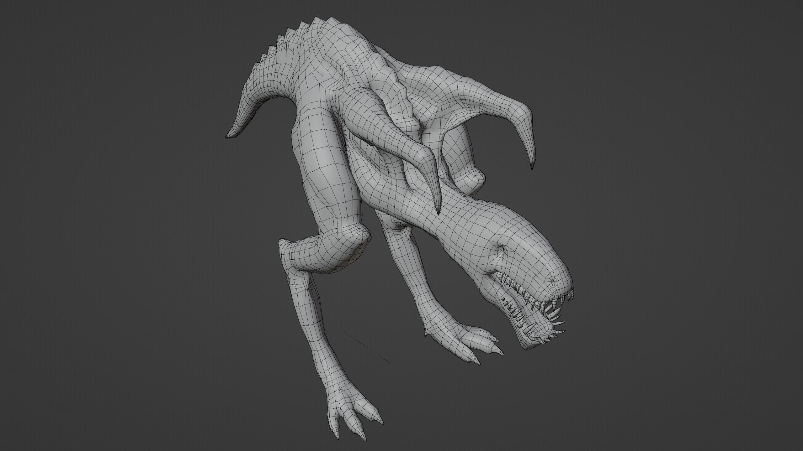 Monster PBR Low-poly 3D model_11