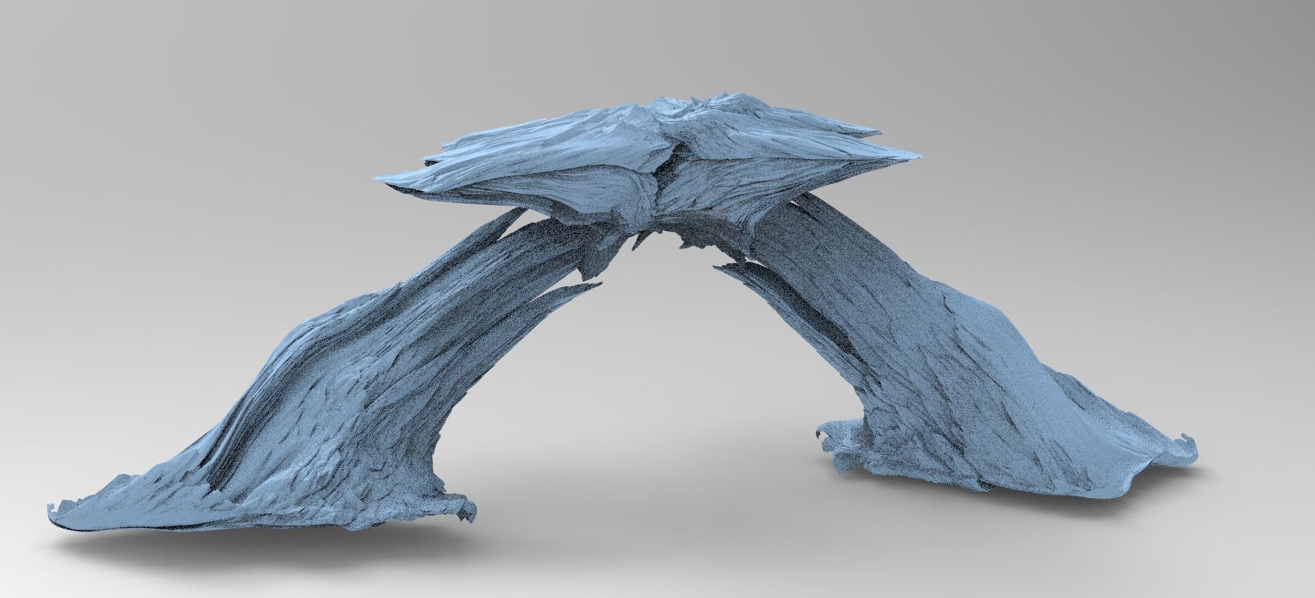 Sci fi Alien Mushroom rock 1 3D model_1