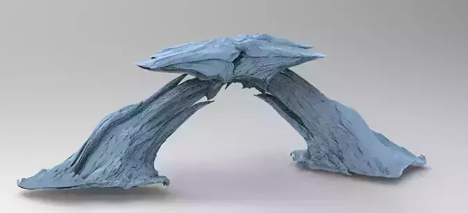Sci fi Alien Mushroom rock 1 3D model