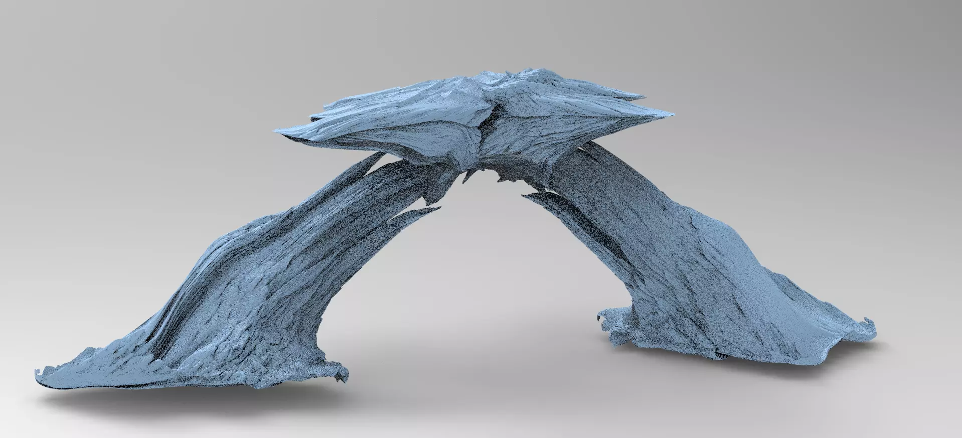 Sci fi Alien Mushroom rock 1 3D model_0