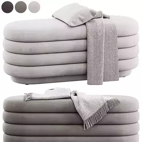 Oval Bench by New Pacific Direct